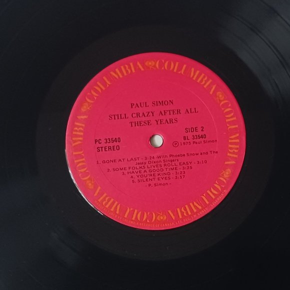 Paul Simon Still Crazy After All These Years vinyl record, 1975 first pressing - Picture 8 of 8
